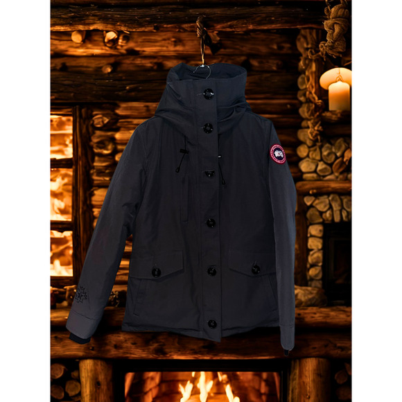 Canada Goose NBA Exclusive Rideau Parka Down 3800L Graphite Size L Women's - Picture 1 of 14